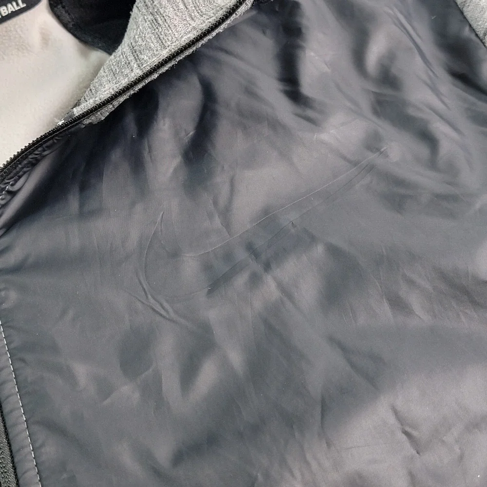 Nike Dri Fit Basketball Full Zip Hoodie Jacket Black Gray AQ4165-010 Men's 3XL‎
